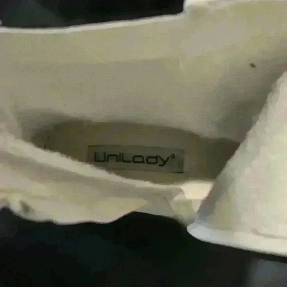 Womens Chunky Mid Heel Mid Calf Zipper Round Toe Platform Ankle Boot size 10 - Picture 3 of 3